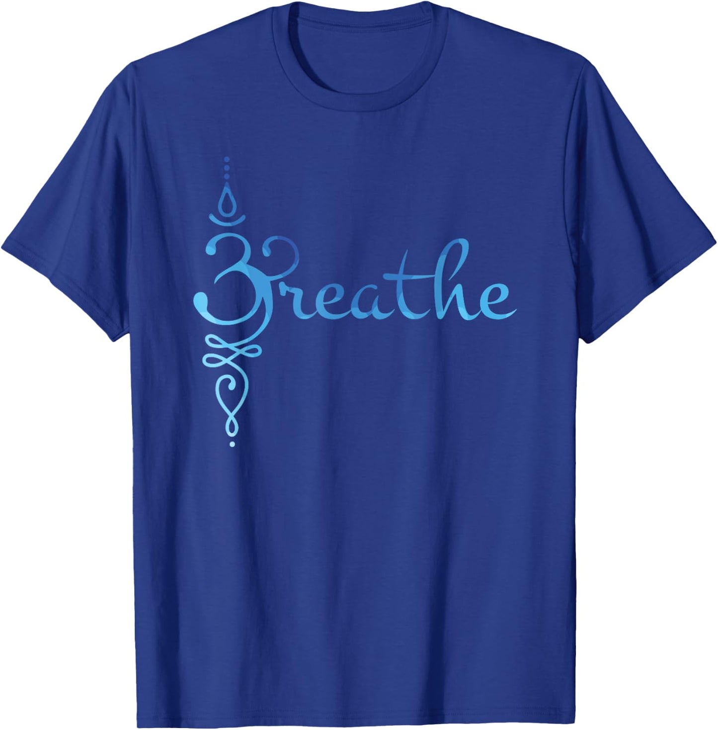 Sanskrit Zen Yoga Meditation Breathing Symbol T-Shirt - T-Shirt | Royal