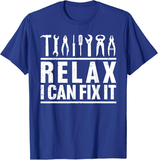 Funny Handyman Design Women Mechanic Repair Worker T-Shirt - T-Shirt | Royal