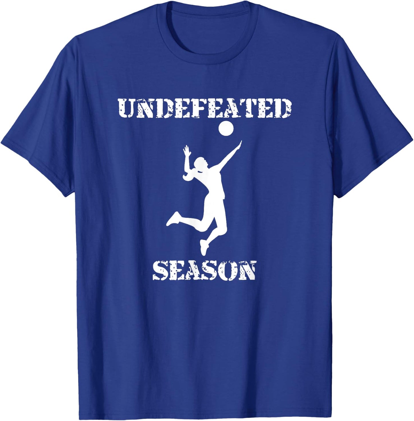 Undefeated Season Volleyball Player Team Sports T-Shirt - T-Shirt | Royal