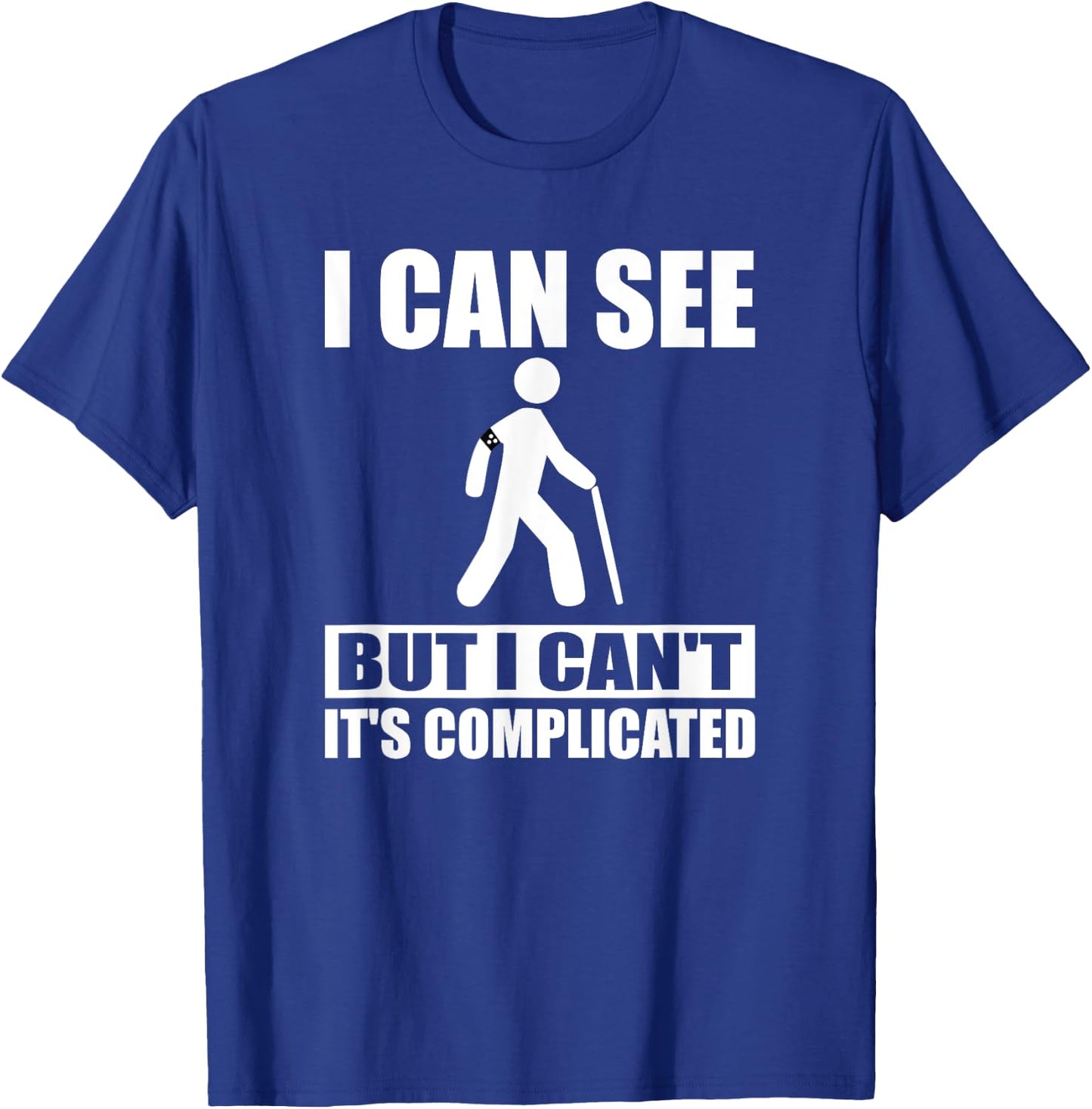 Blind Awareness Braille Teacher I Read braille Men Women T-Shirt - T-Shirt | Royal