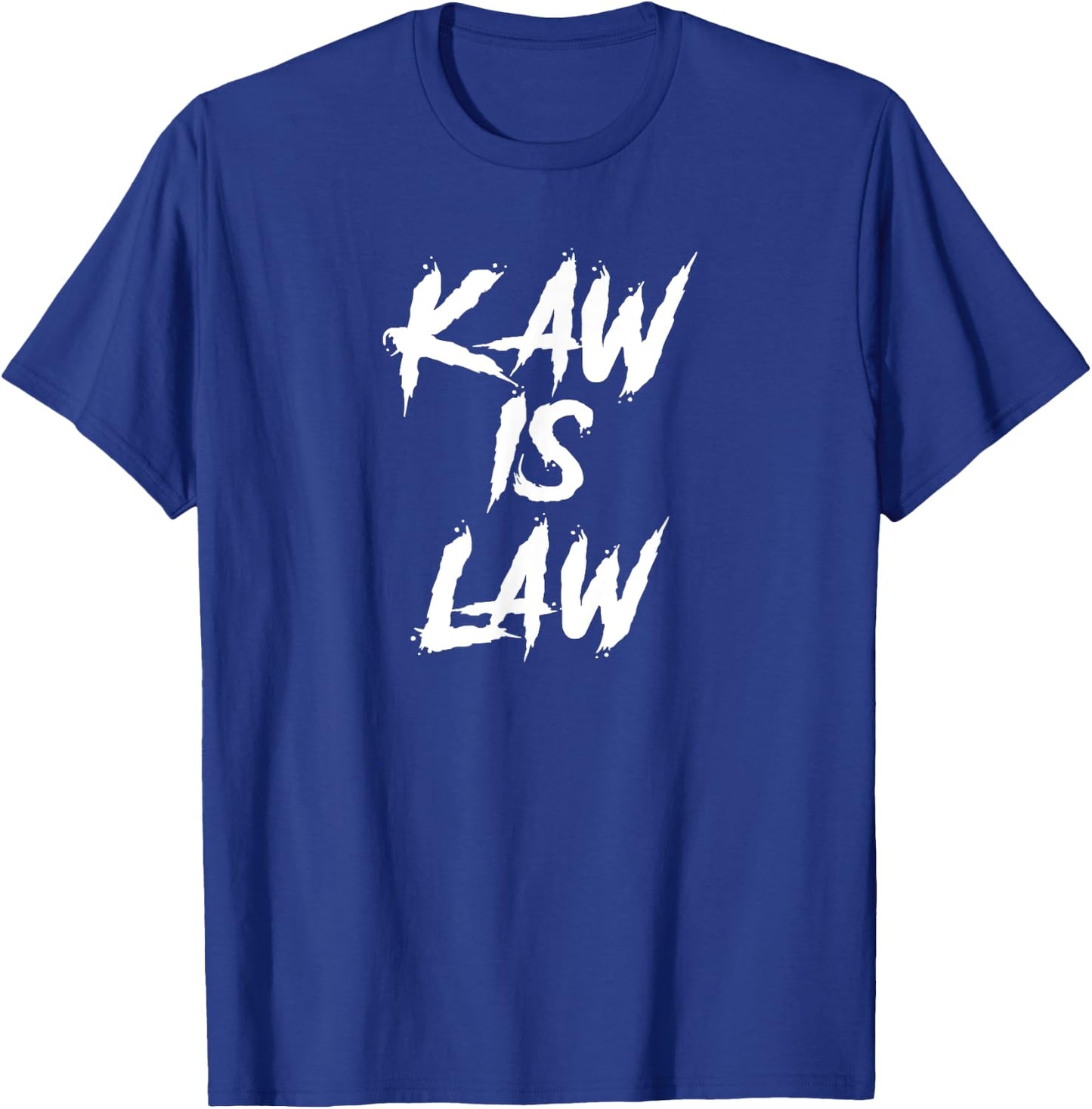 Kaw is Law Battlehawks St. Louis Football Tailgate T-Shirt - T-Shirt | Royal