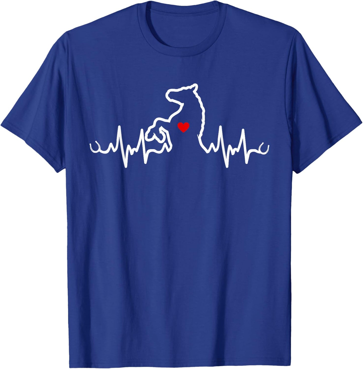 Horse Heartbeat Clothing - Heartbeat Horse T-Shirt - T-Shirt | Royal