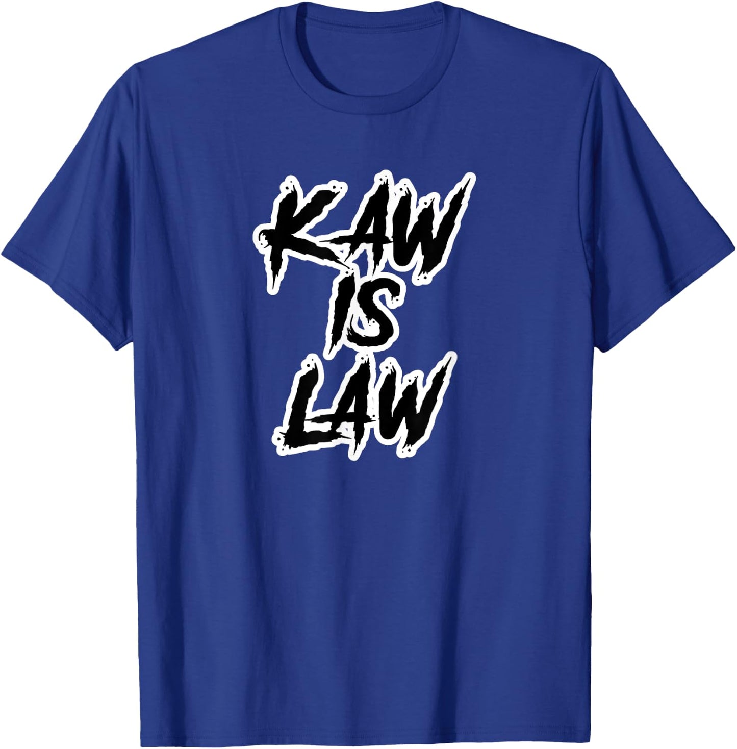 Kaw is Law Battlehawks St. Louis Football Tailgate T-Shirt - T-Shirt | Royal