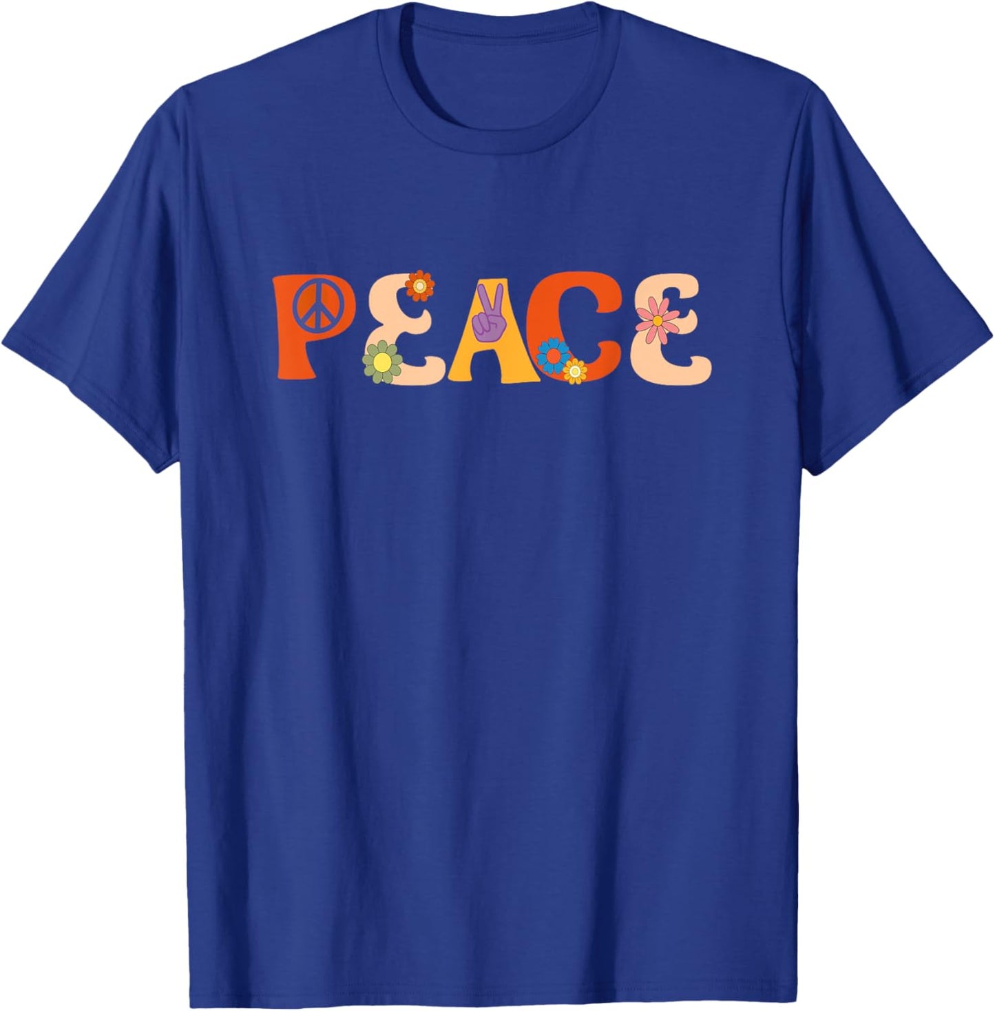 Peace Sign Hippie T-Shirt - T-Shirt | Royal