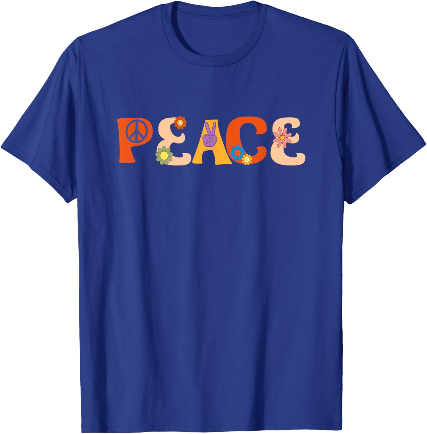 Peace Sign Hippie T-Shirt - T-Shirt | Royal