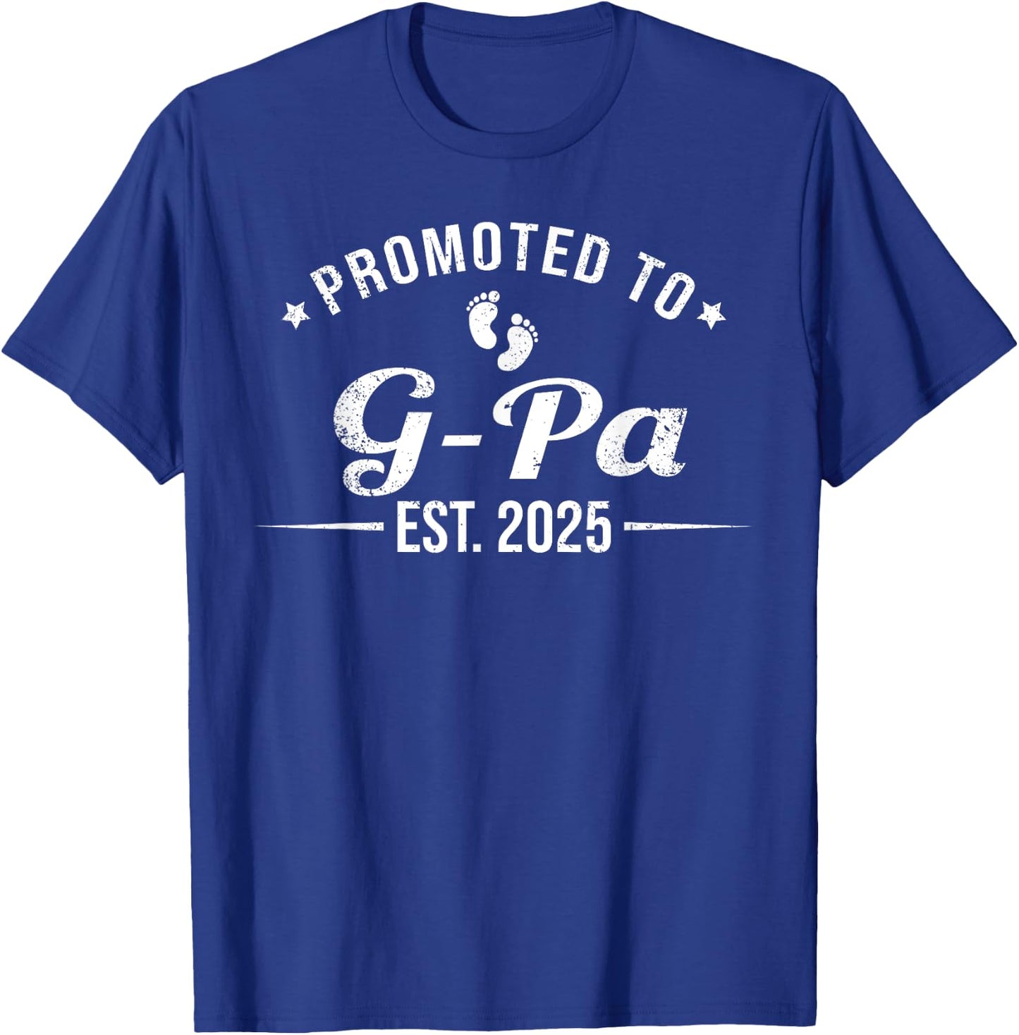 Promoted To G-Pa EST. 2025 Funny Soon To Be G-Pa T-Shirt - T-Shirt | Royal