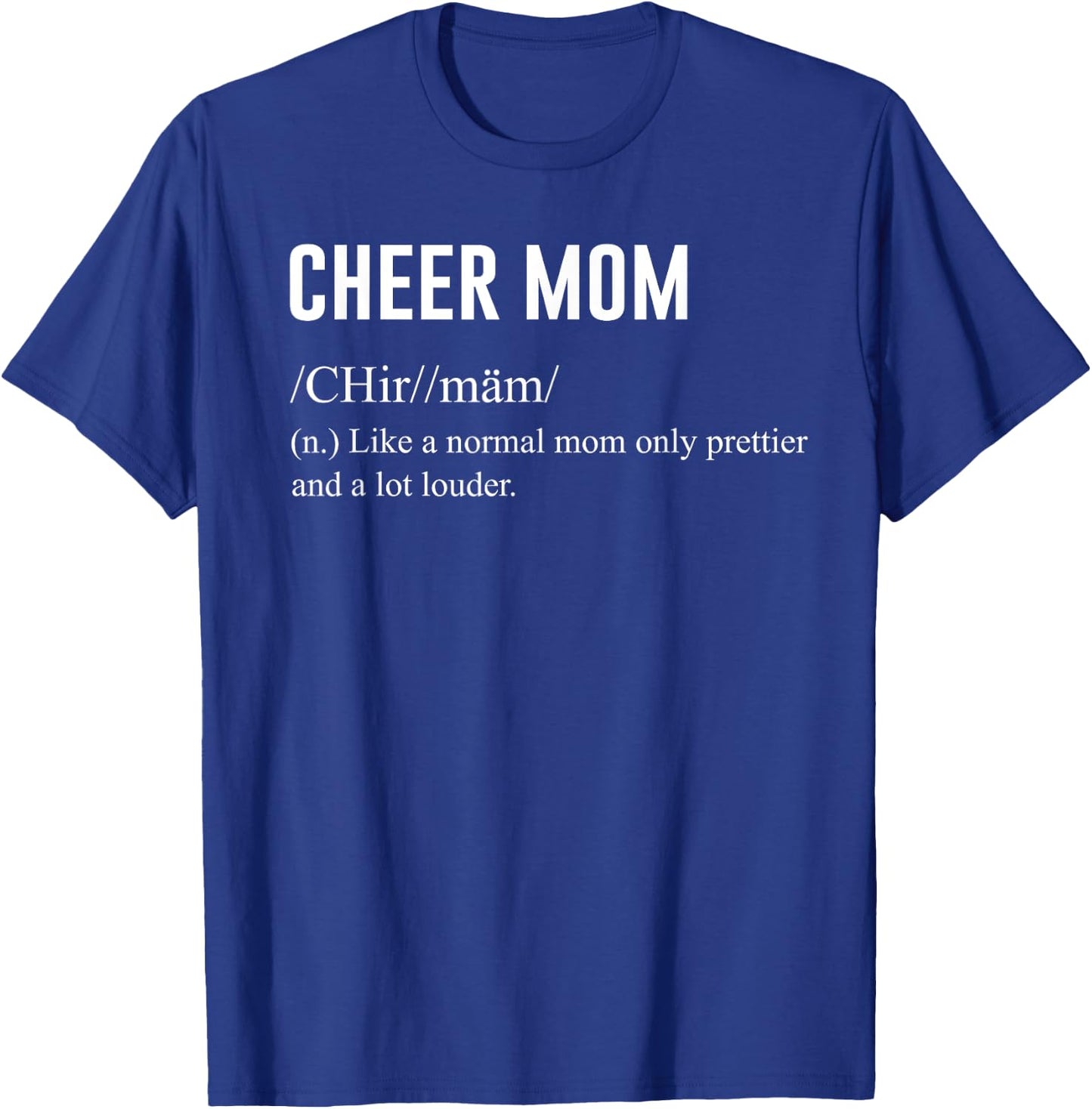 Funny Cheer Mom Definition T-Shirt - T-Shirt | Royal
