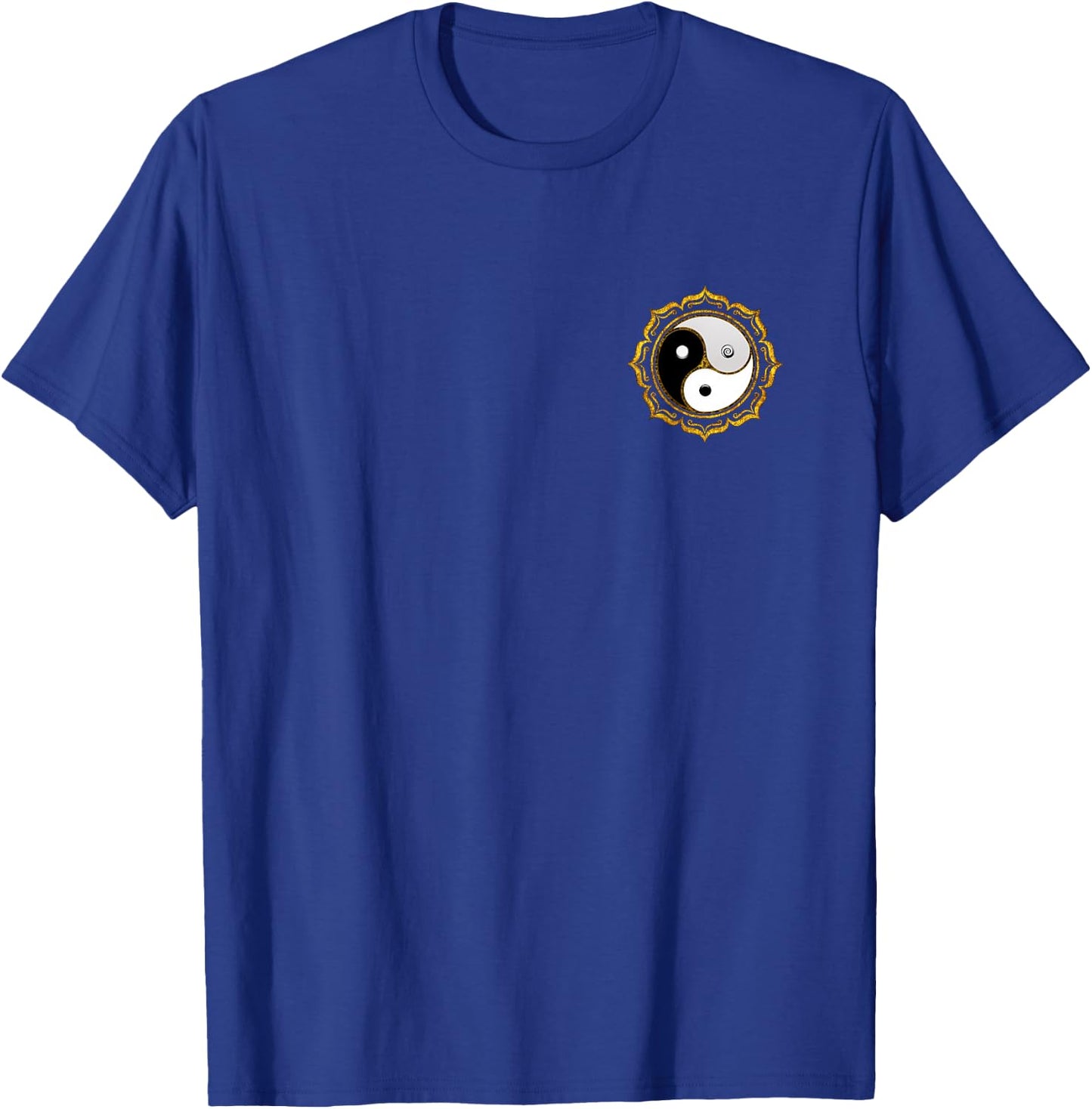 Triple Yin Yang, Lotus flower, Gankyil, Zen, Buddhism, Tao T-Shirt - T-Shirt | Royal