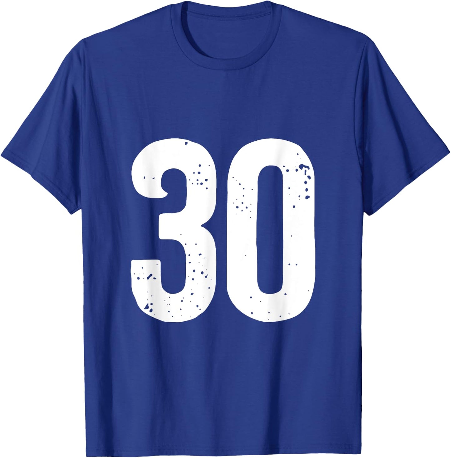 Number 30 T-Shirt - T-Shirt | Royal