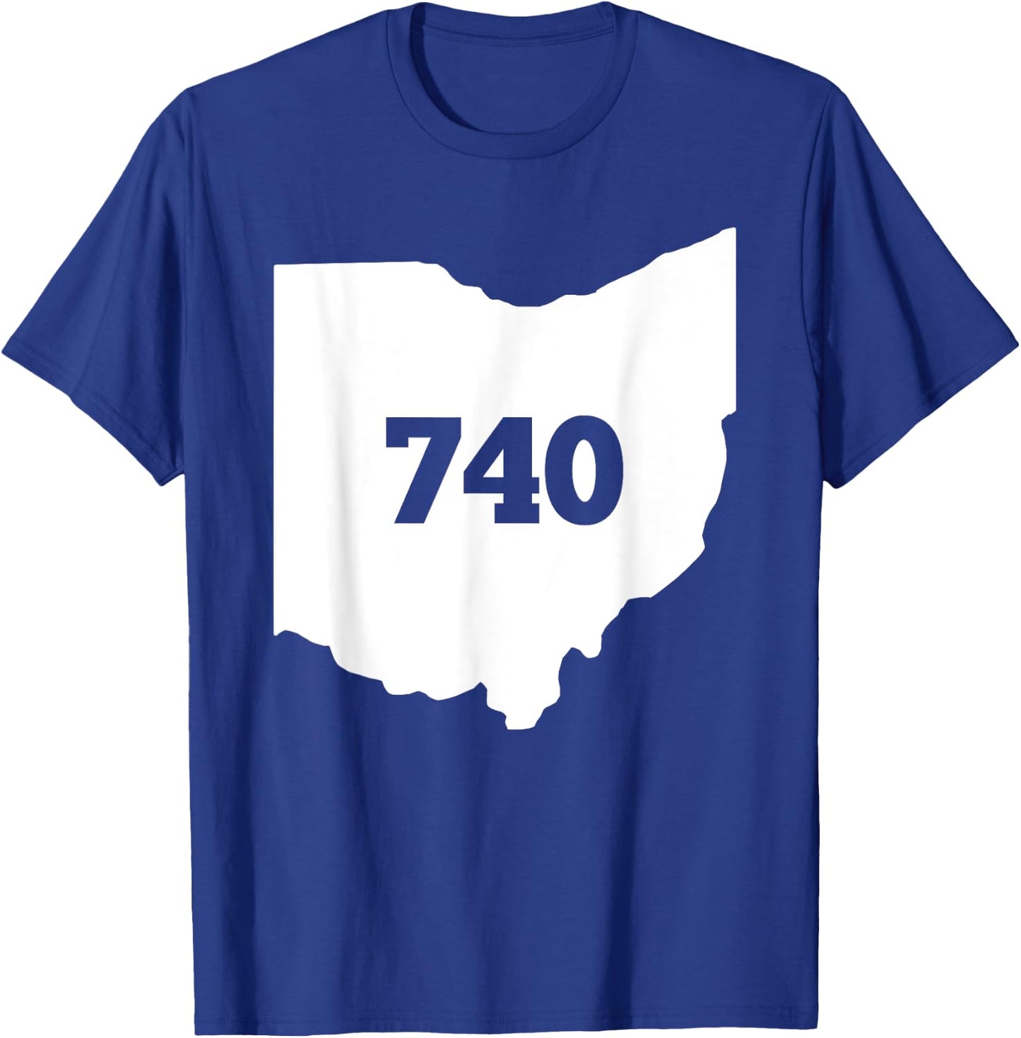 Ohio 740 Area Code T-Shirt - T-Shirt | Royal