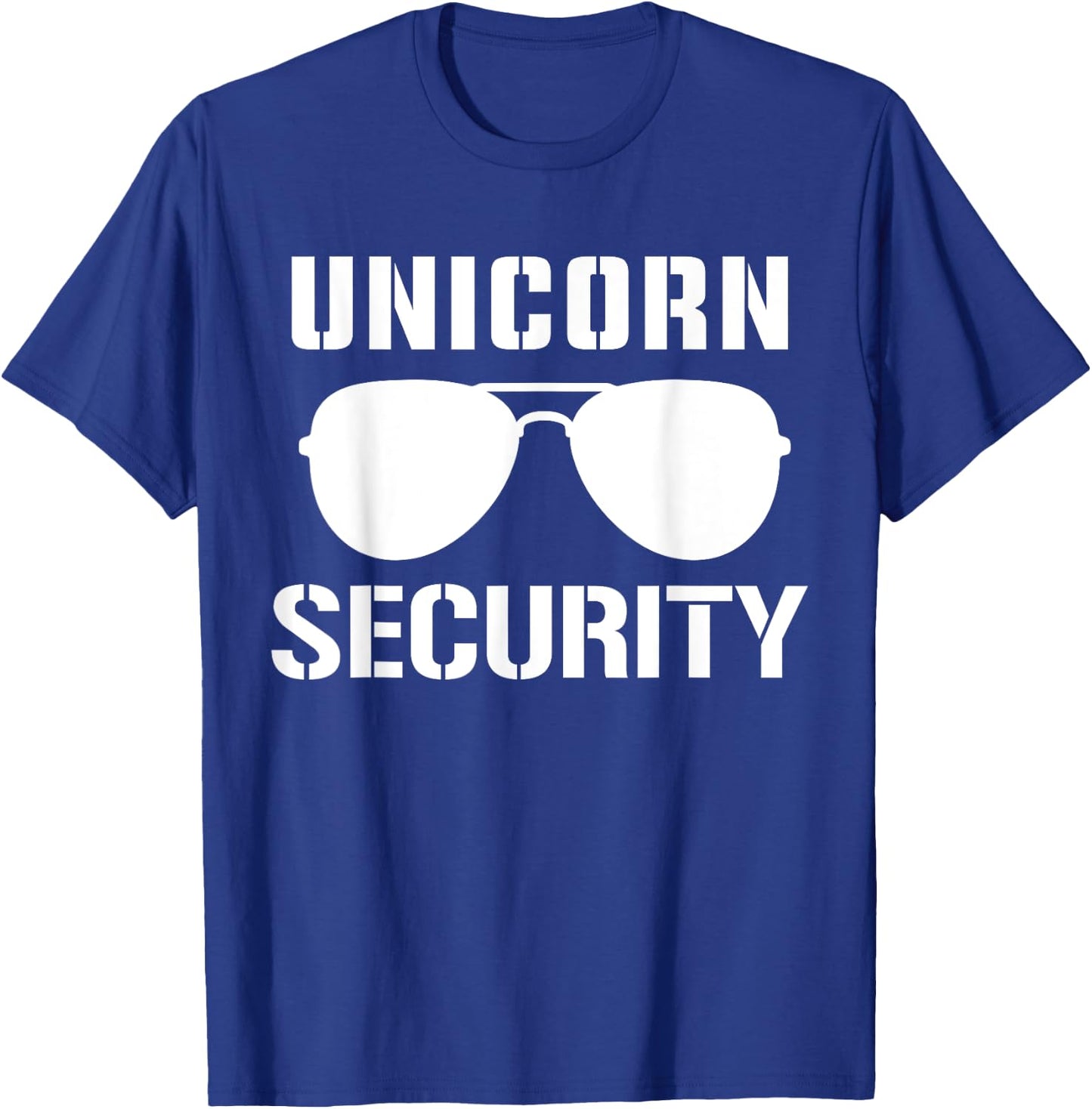 Halloween Dad Mom Daughter Adult Costume, Unicorn Security T-Shirt - T-Shirt | Royal