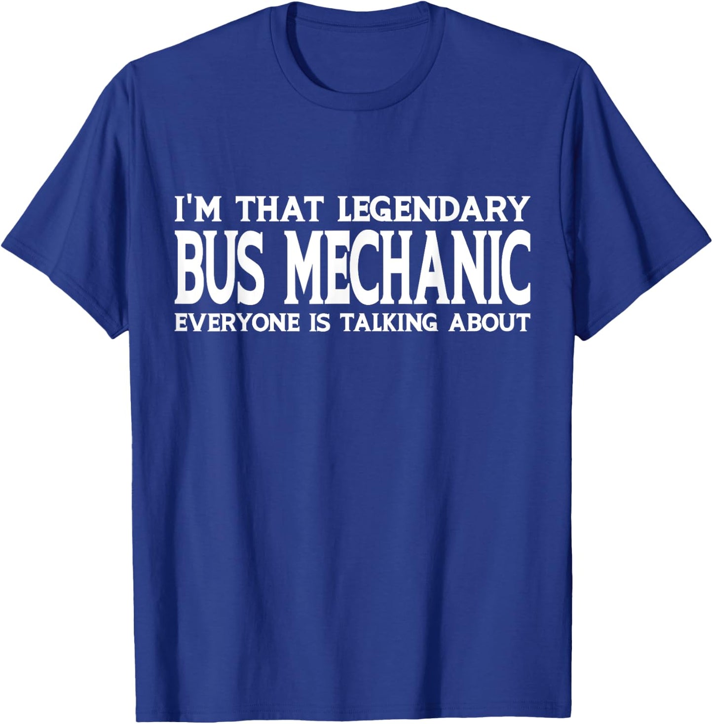 Bus Mechanic Job Title Employee Funny Worker Bus Mechanic T-Shirt - T-Shirt | Royal