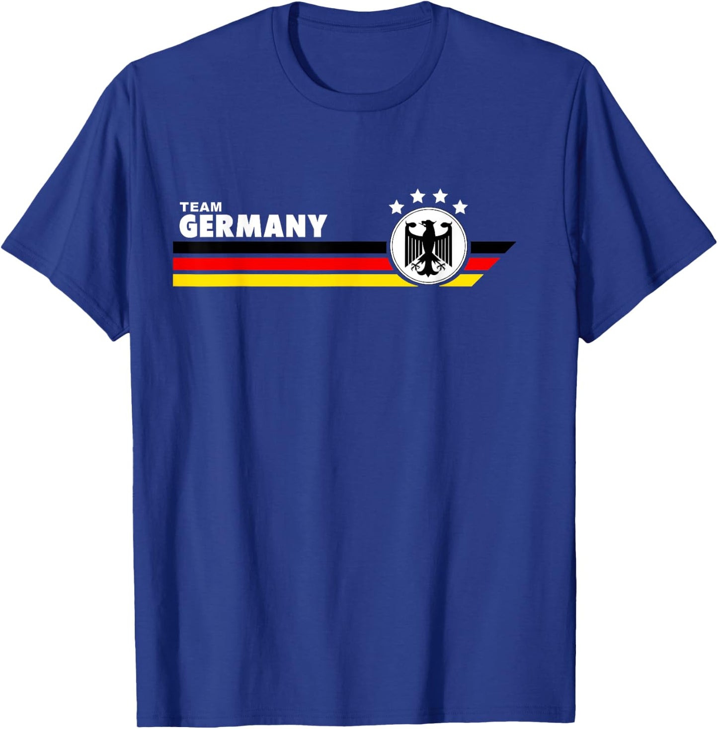 Germany Football Fan Team Jersey German Eagle Flag T-Shirt - T-Shirt | Royal