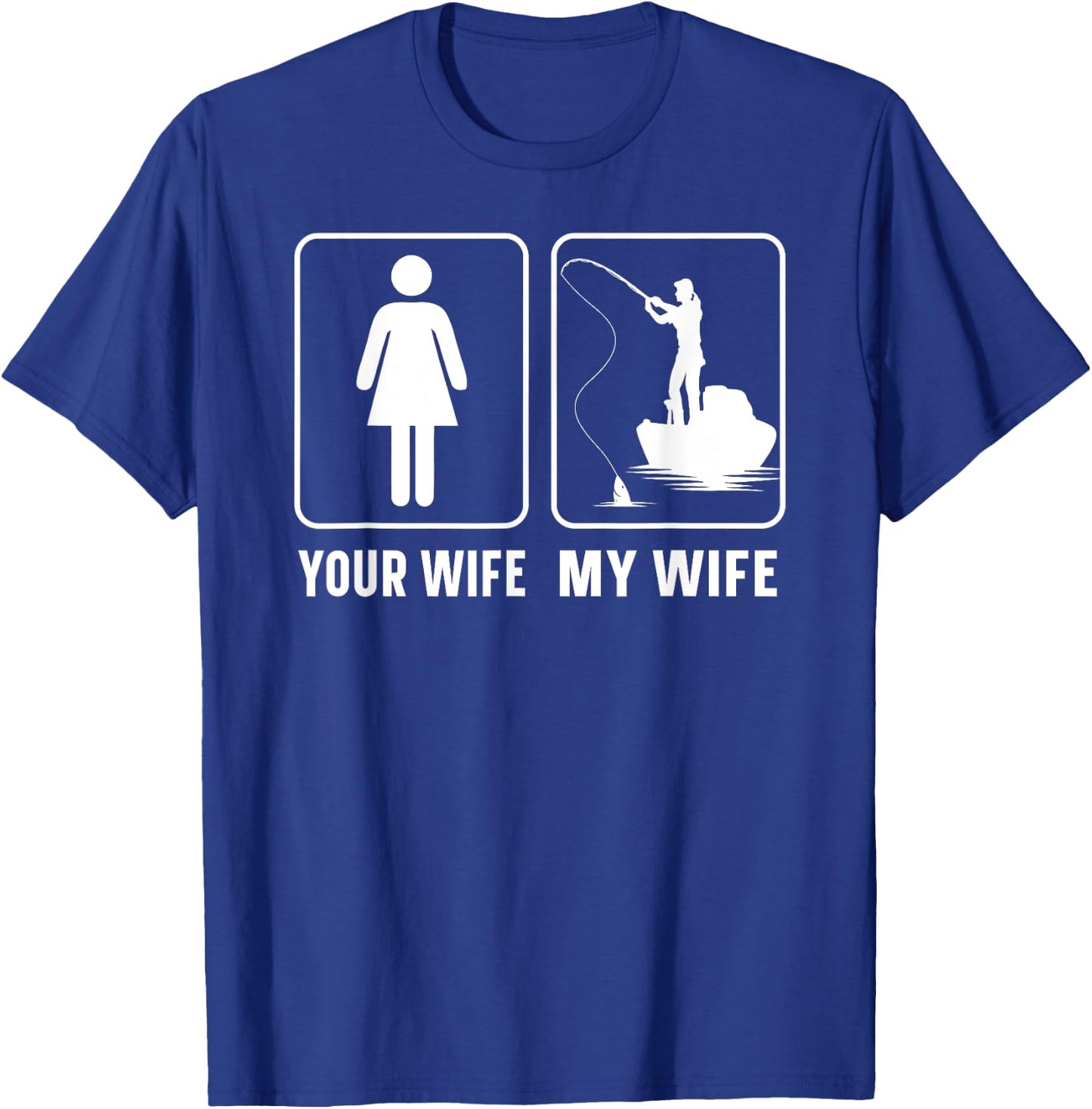 Fishing Fisherman Fisher DA0 Humorous Fishing Women's Black Small T-Shirt - T-Shirt | Royal