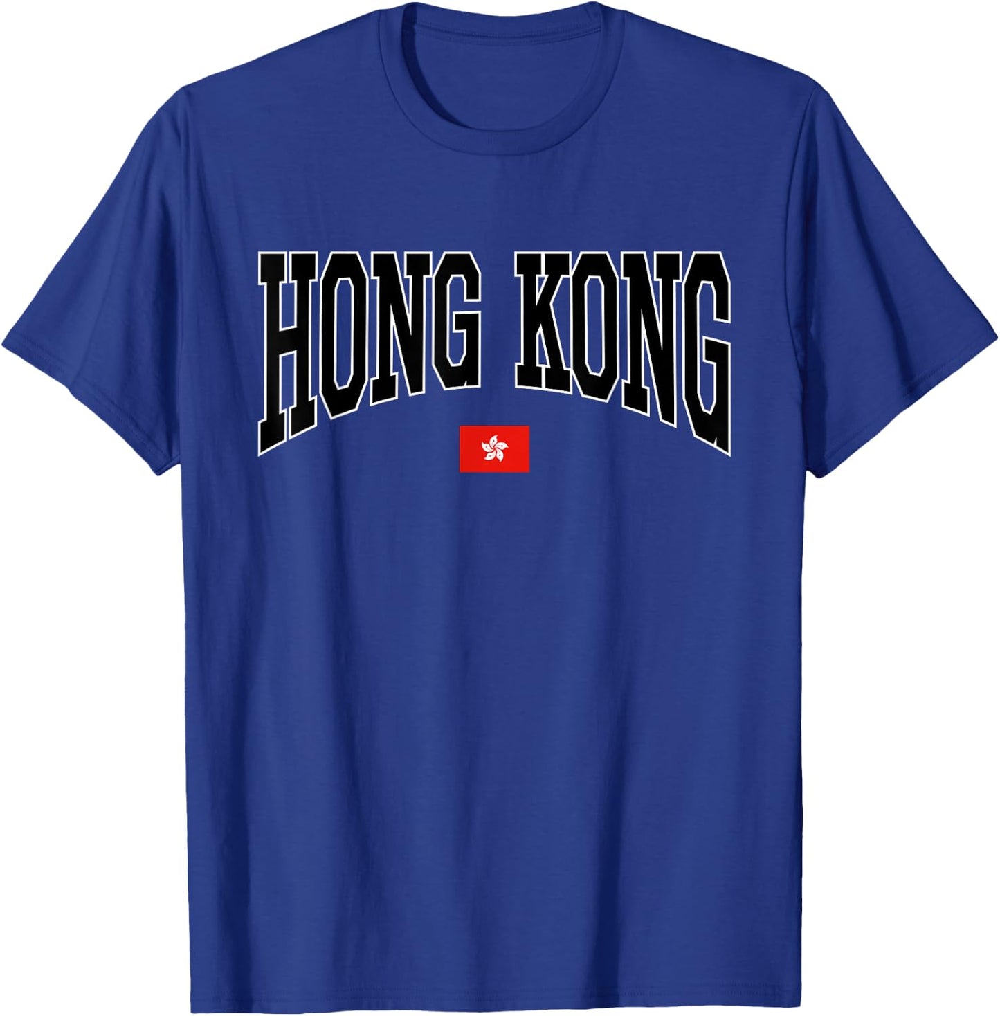 Classic Hong Kong Flag Hongkonger Vintage Campus T-Shirt - T-Shirt | Royal