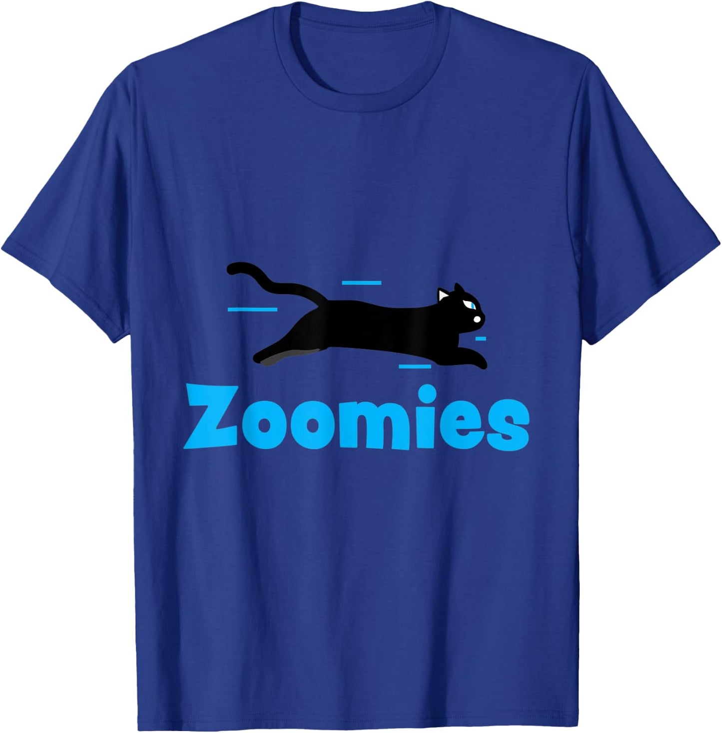 Cat Zoomies Men Women Kids T-Shirt - T-Shirt | Royal