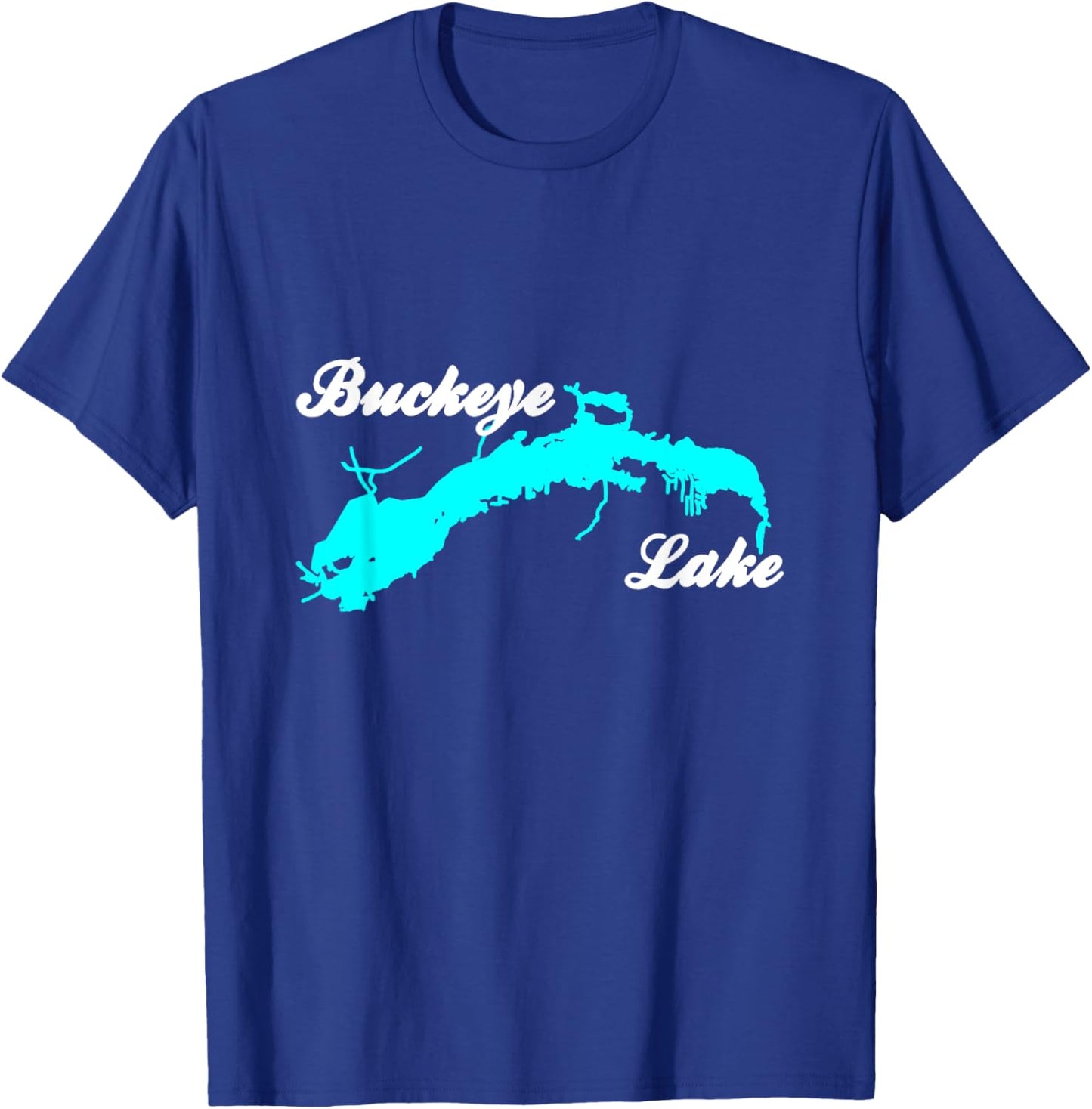 Minimalist Buckeye Lake - Ohio T-Shirt - T-Shirt | Royal