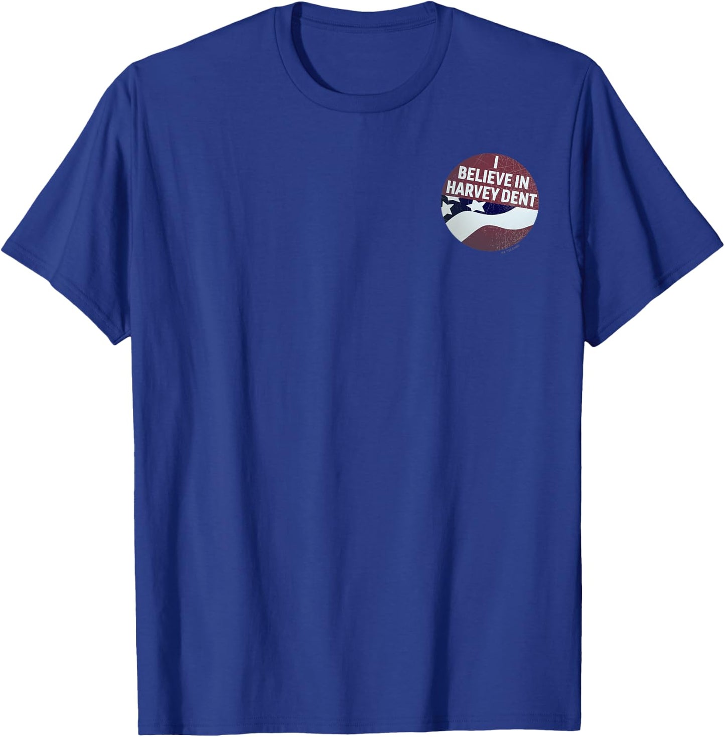 The Dark Knight Distressed I Believe In Harvey Dent Pocket T-Shirt - T-Shirt | Royal