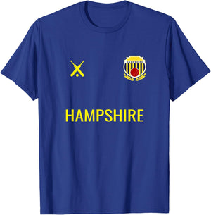 HAMPSHIRE Cricket Fan Badge T-Shirt - T-Shirt | Royal