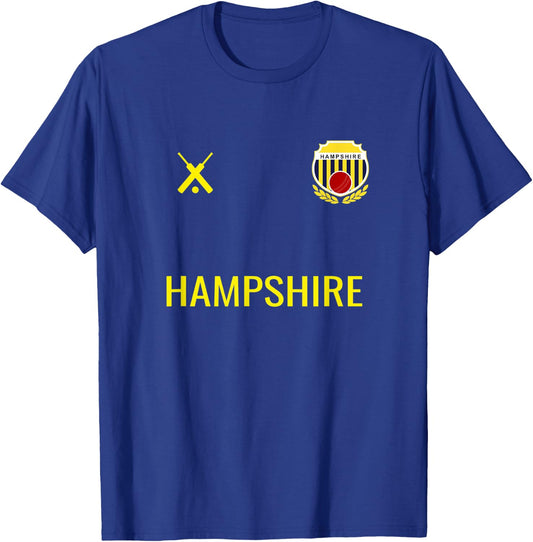 HAMPSHIRE Cricket Fan Badge T-Shirt - T-Shirt | Royal