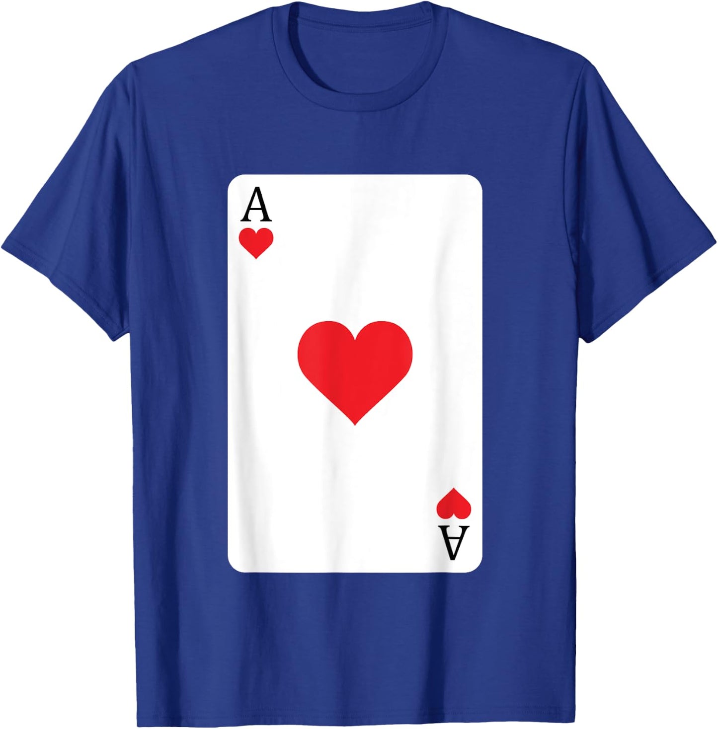 Ace Of Hearts Playing Card, Ace Card T-Shirt - T-Shirt | Royal