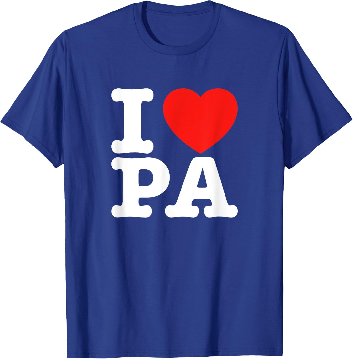 I Love Pennsylvania Shirt | I Heart PA T-Shirt - T-Shirt | Royal