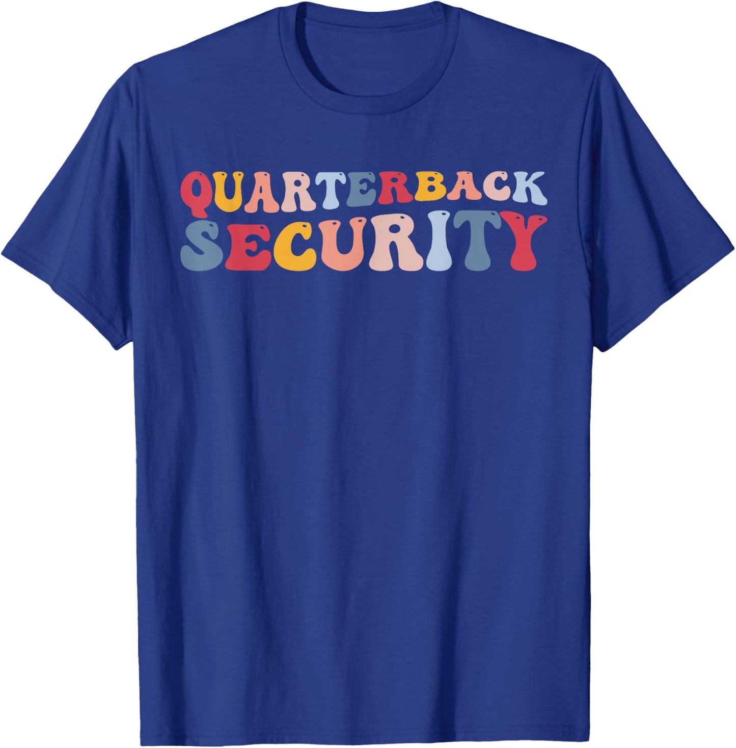 Quarterback Security Offensive Lineman Football T-Shirt - T-Shirt | Royal