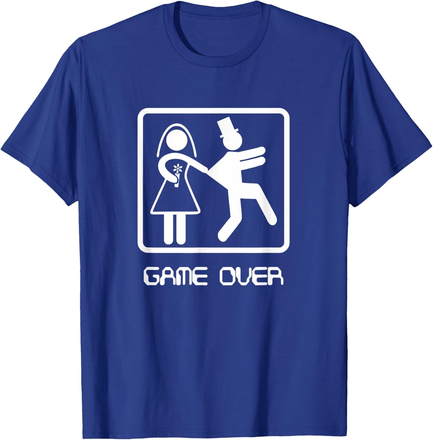 Game Over Stag Party - Wedding Groom Tea T-Shirt - T-Shirt | Royal