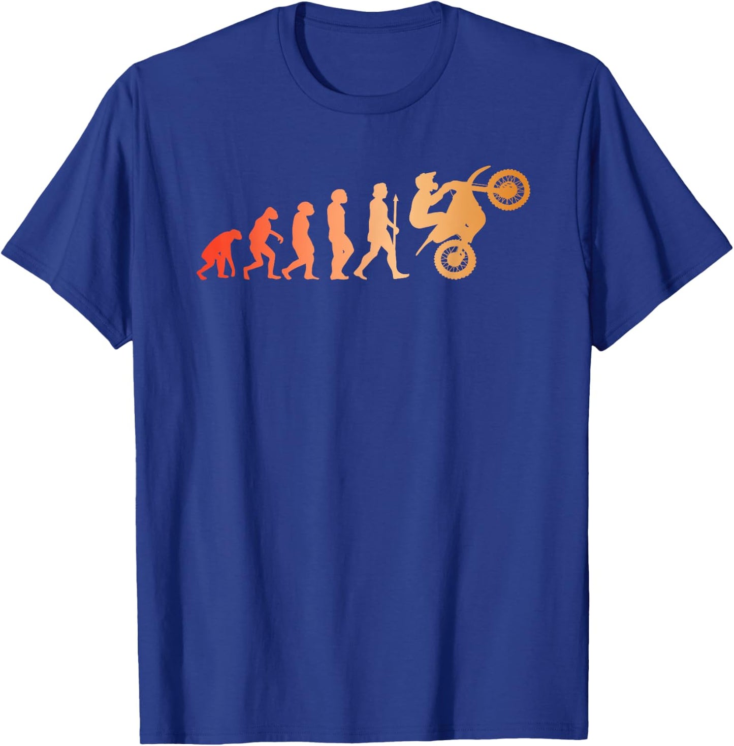 Motorcycle Rider Two Wheel Machine Motorcyclist T-Shirt - T-Shirt | Royal