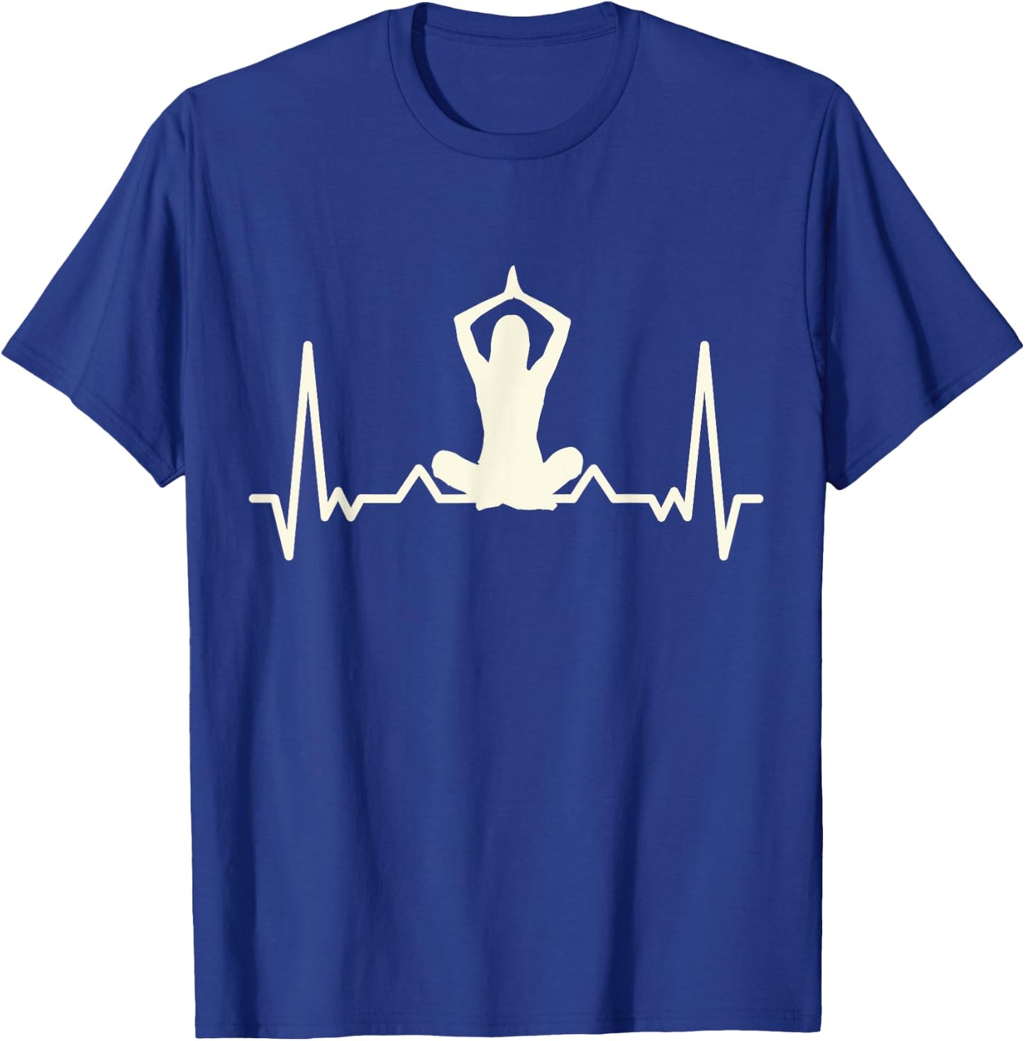 Yogi - I Love Yoga Heartbeat - Yoga T-Shirt - T-Shirt | Royal