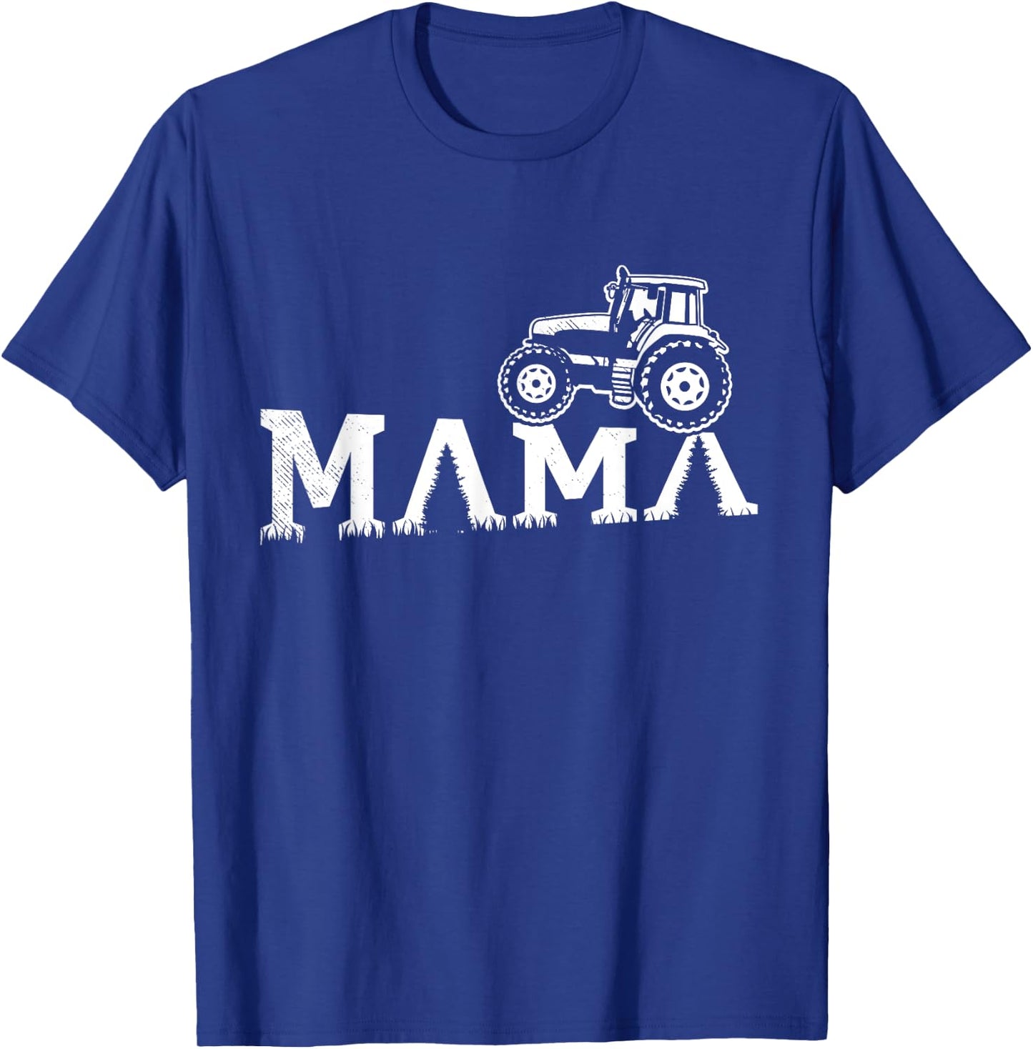 teestatic Women's Farm Themed Tractor MAMA Artwork - Black, X-Small T-Shirt - T-Shirt | Royal