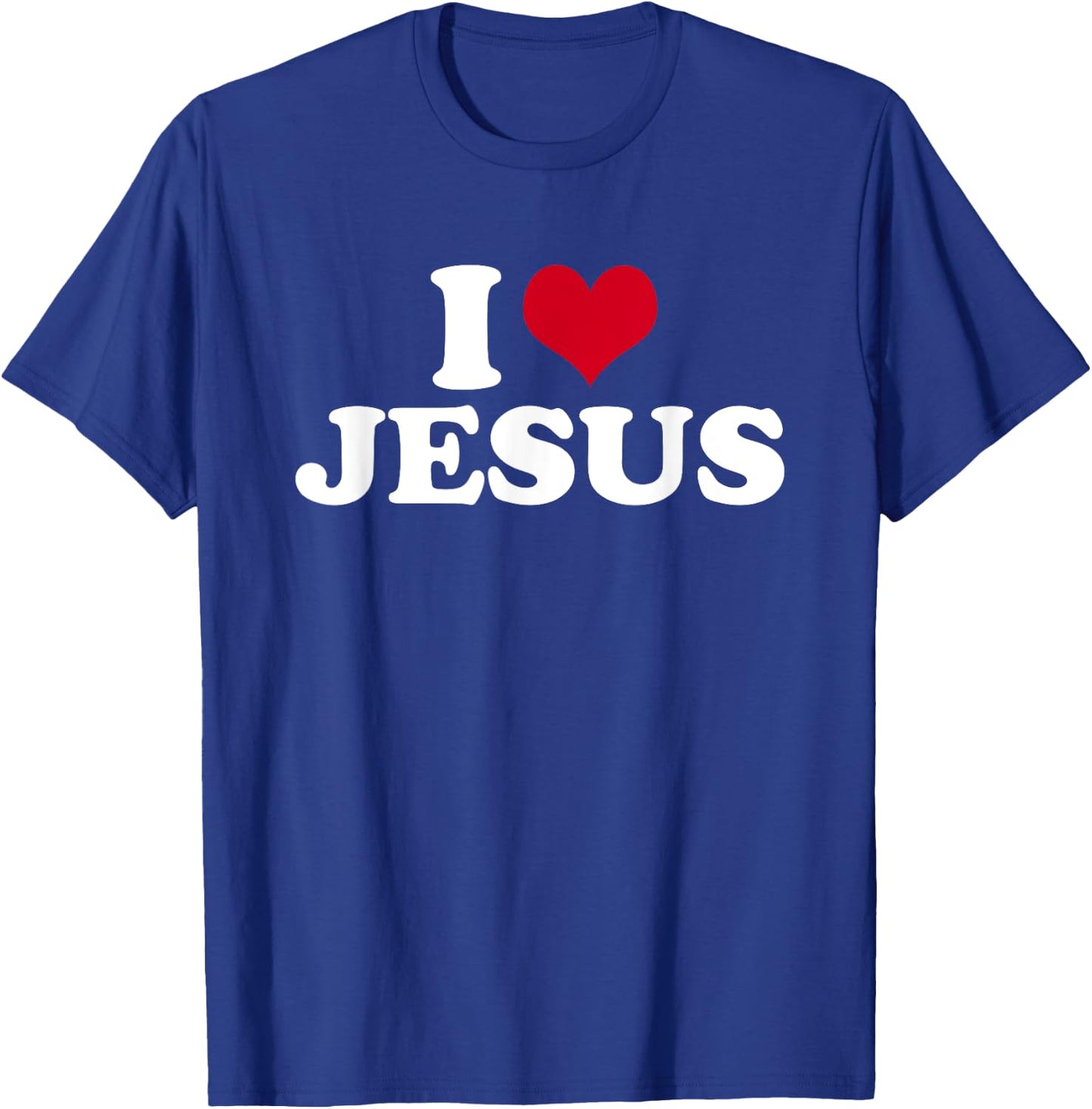 I Love Jesus I Heart Jesus T-Shirt - T-Shirt | Royal