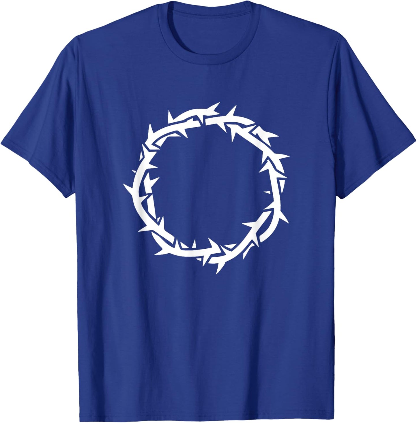 Jesus Crown of Thorns. Christian faith devotional T-Shirt - T-Shirt | Royal