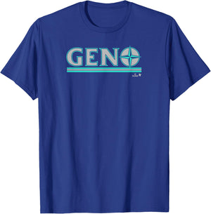 Eugenio Suarez: Seattle Text - Seattle Baseball T-Shirt - T-Shirt | Royal