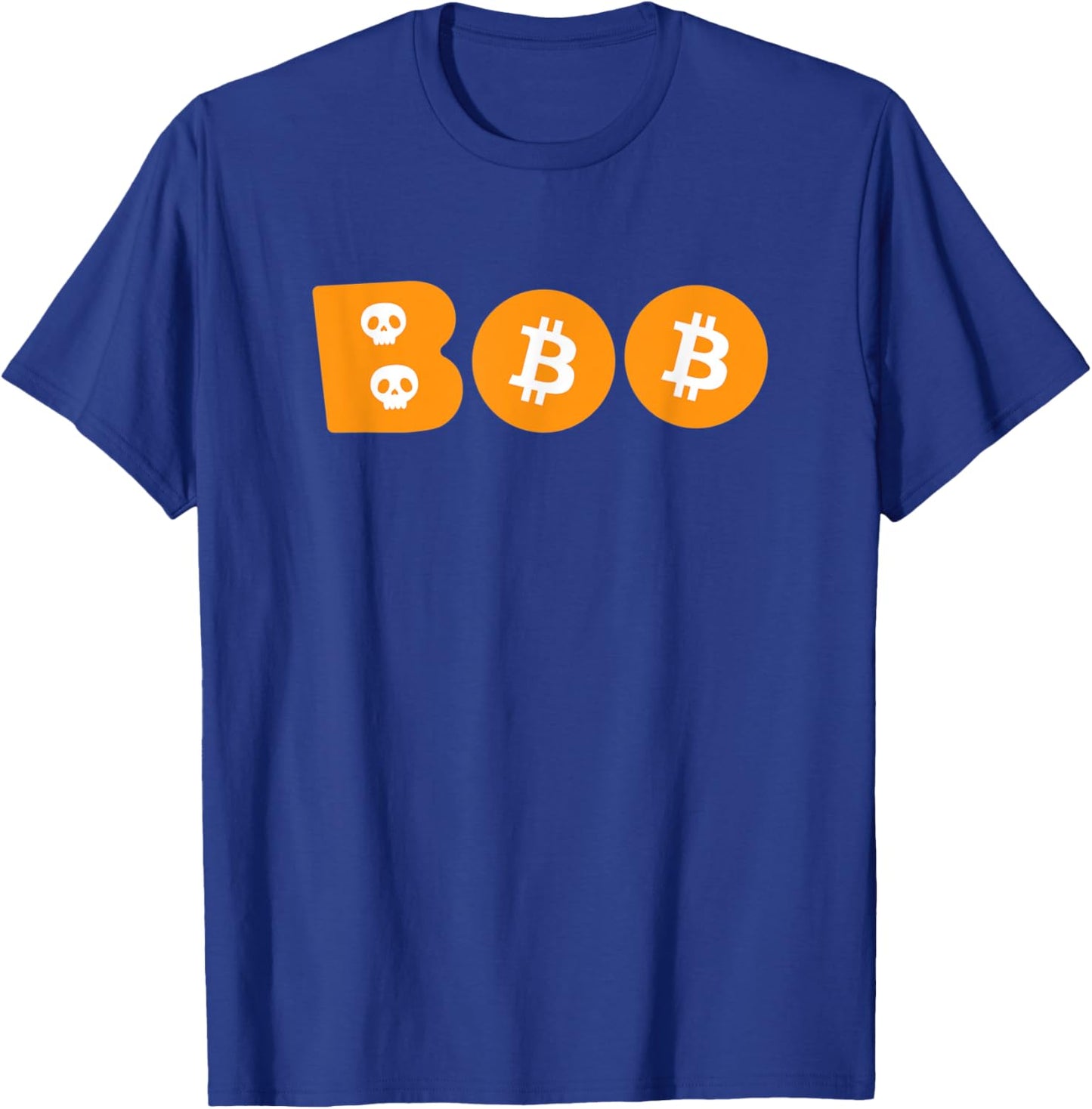 BOO Bitcoin Crypto Halloween Cryptocurrency Spooky BTC T-Shirt - T-Shirt | Royal