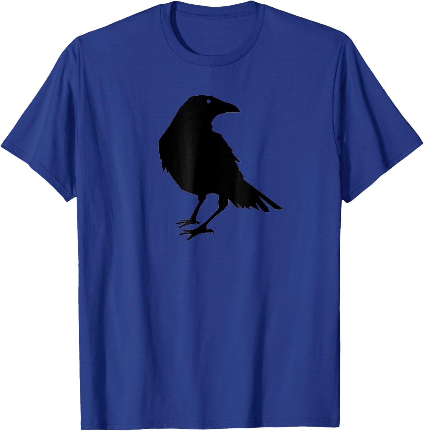 Beautiful Black Crow Raven Bird Silhouette T-Shirt - T-Shirt | Royal