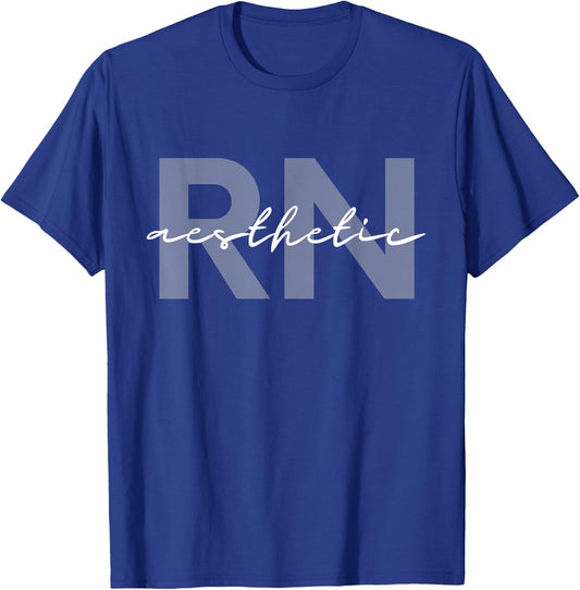 Aesthetic Nurse Cosmetic RN Registered Nurse Syringe T-Shirt - T-Shirt | Royal