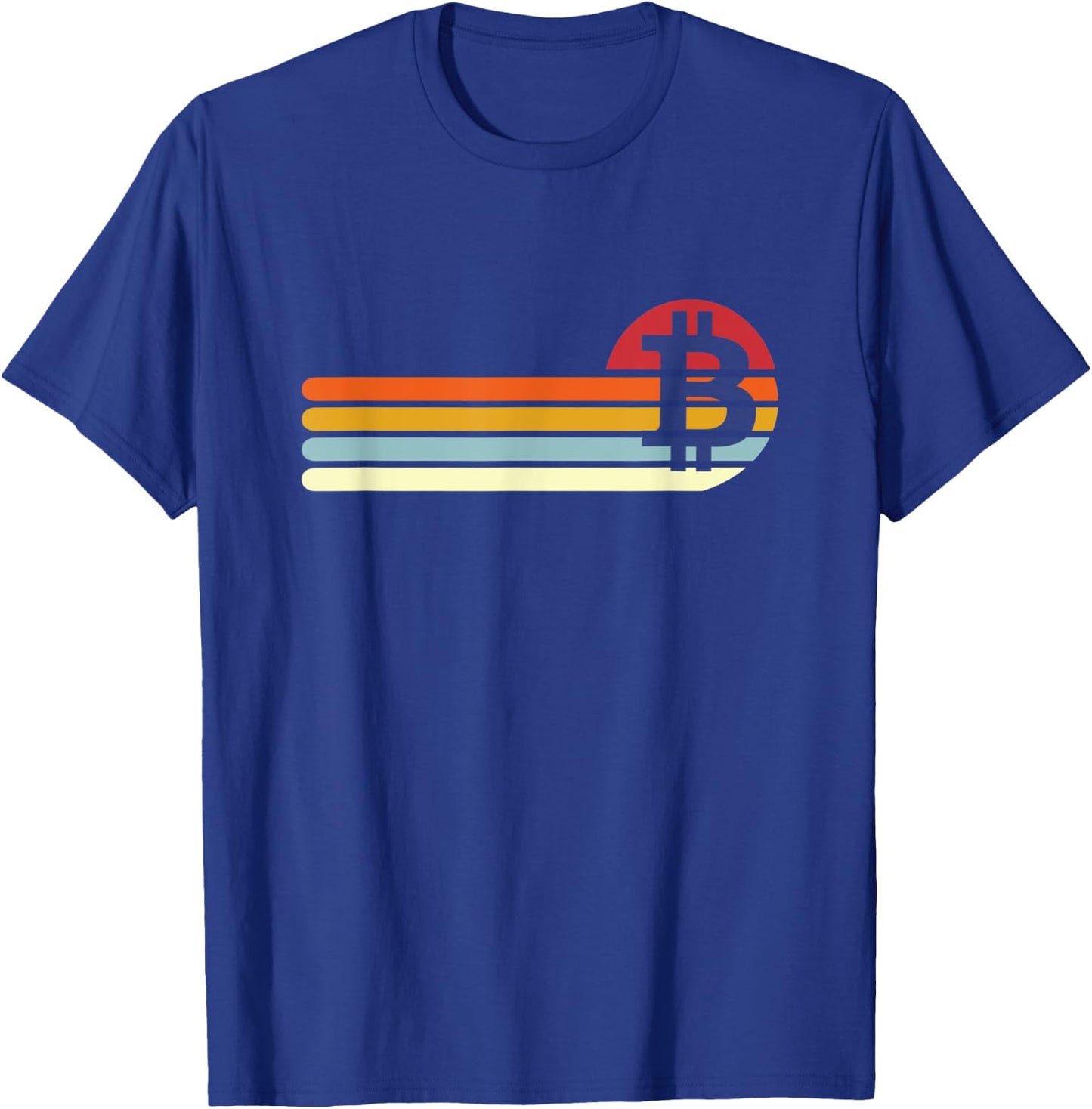 Vintage Retro Bitcoin T-Shirt - T-Shirt | Royal