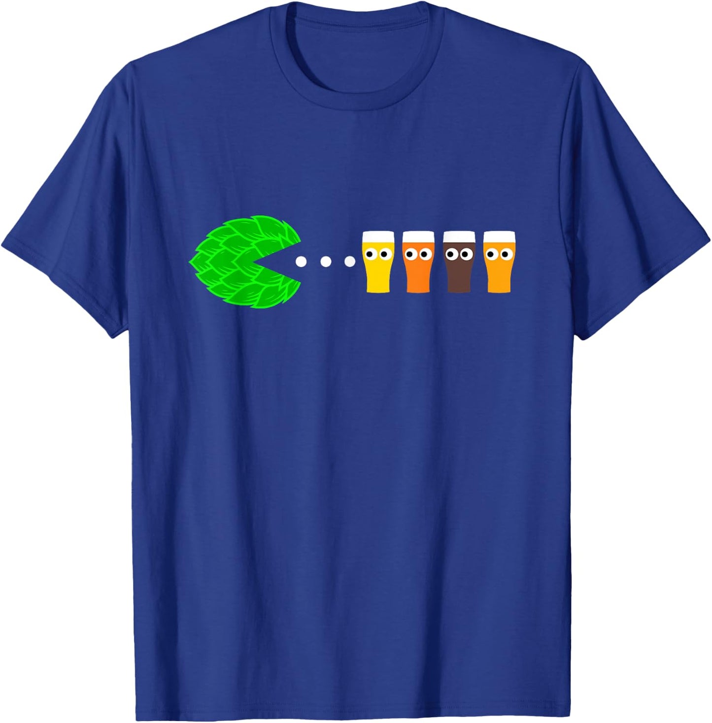 Hop-Man Funny Gamer, Craft Beer Lover, Vintage Beer T-Shirt - T-Shirt | Royal