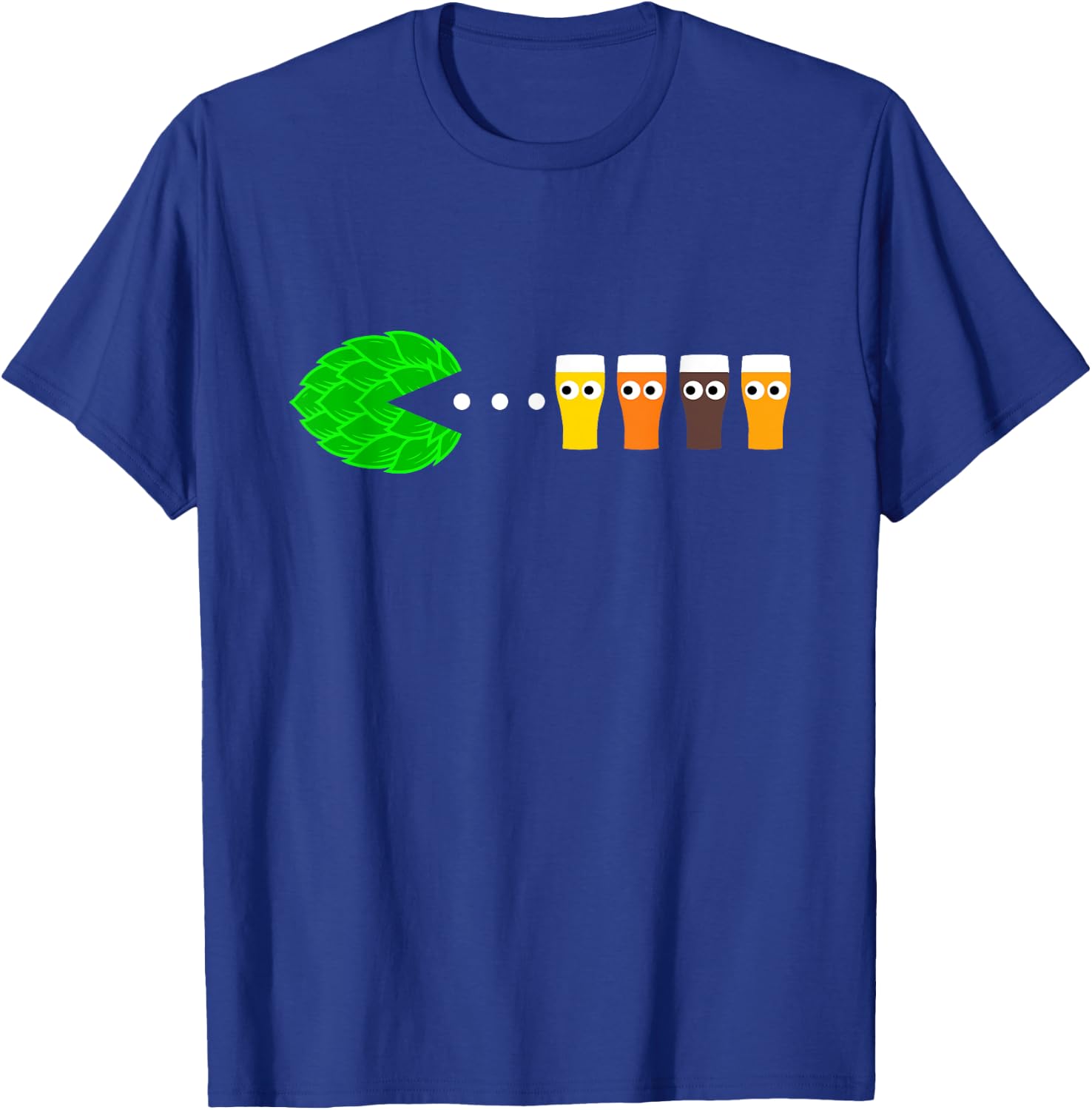 Hop-Man Funny Gamer, Craft Beer Lover, Vintage Beer T-Shirt - T-Shirt | Royal