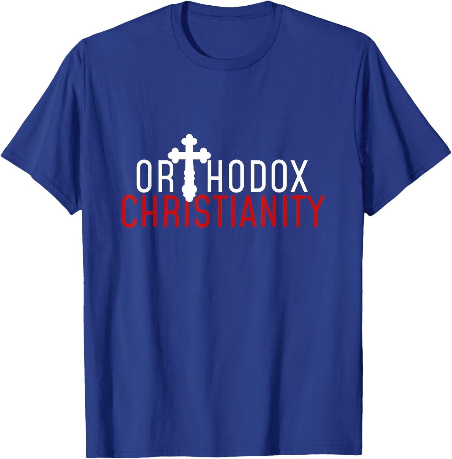 Christian Faith Church Pantocrator Orthodox Christianity Jesus Christ Adults Christmas Shoppers T-Shirt - T-Shirt | Royal