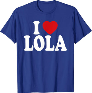 I Heart Love Lola T-Shirt - T-Shirt | Royal