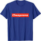 Cheapreme Black Classic Fit , Small, Men's T-Shirt - T-Shirt | Royal