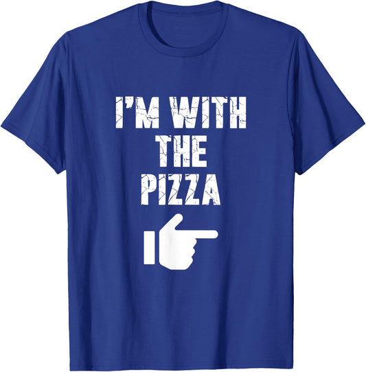 I'm with the Pizza Fun Easy Playful Halloween Costume T-Shirt - T-Shirt | Royal