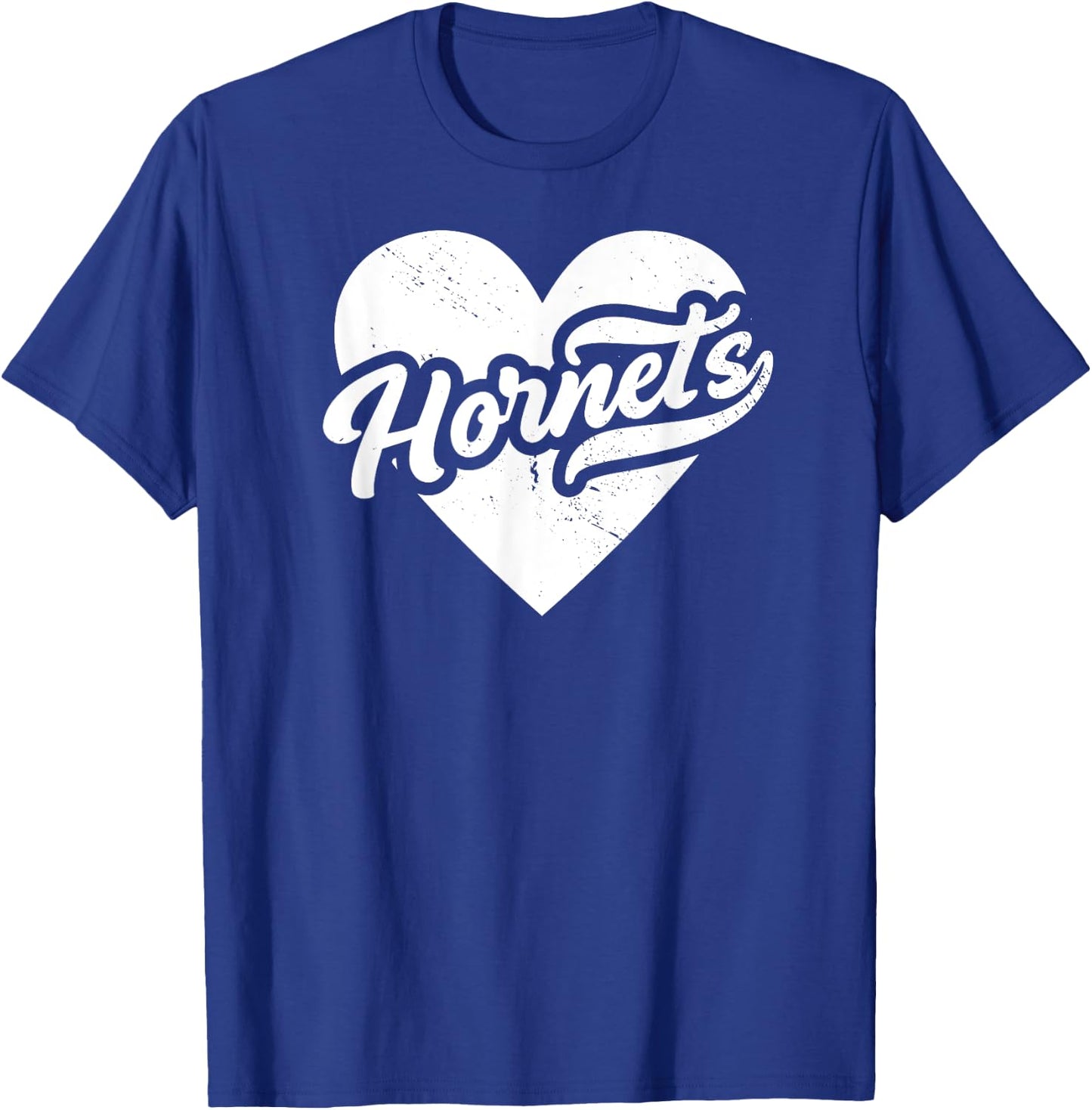 Vintage Hornets School Spirit Go Hornets Love T-Shirt - T-Shirt | Royal