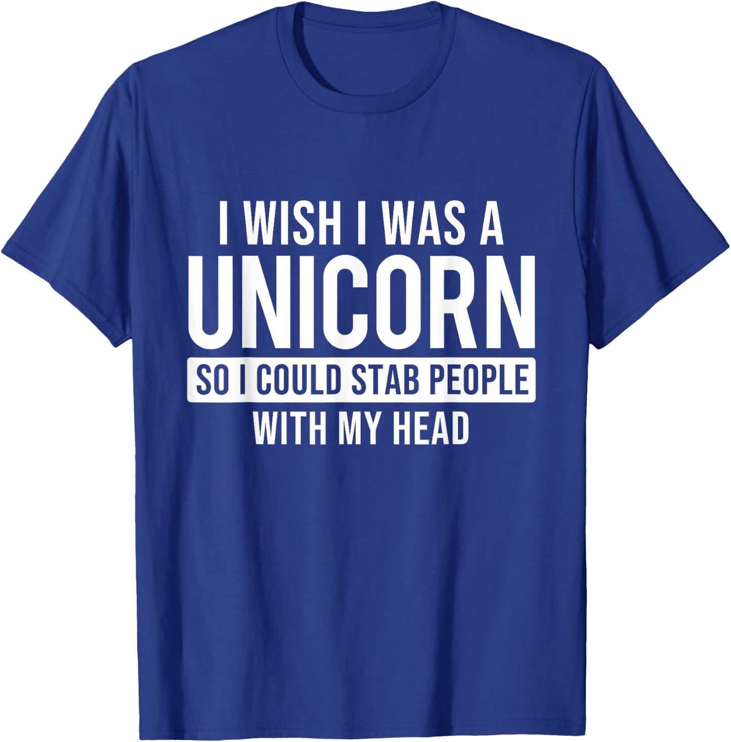 I Wish I Was A Unicorn - Mystical Creature Rainbow Unicorn T-Shirt - T-Shirt | Royal