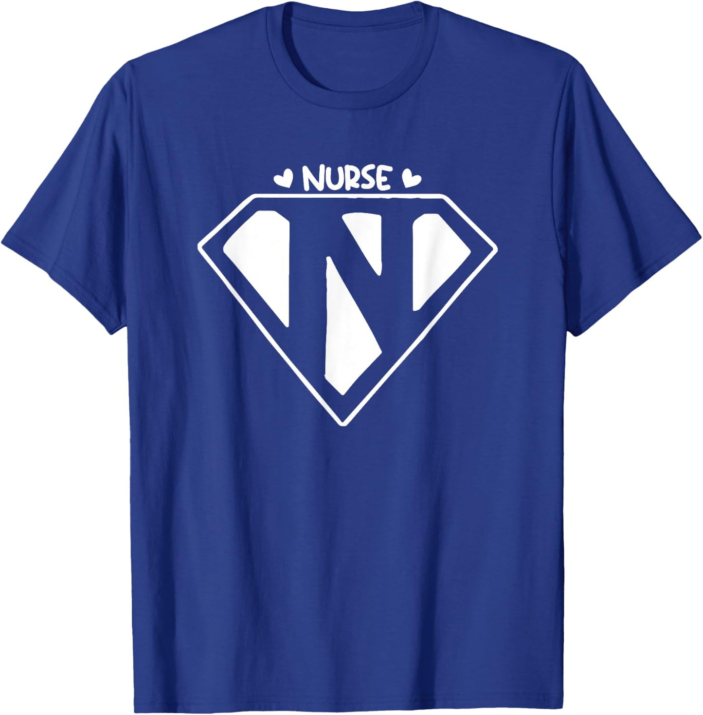Super Heroes Wear Scrubs Nursing Cute Medical Nurse T-Shirt - T-Shirt | Royal