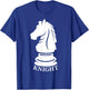 White Knight Chess Piece Chess Lovers Gag Gifts Men Kids T-Shirt - T-Shirt | Royal