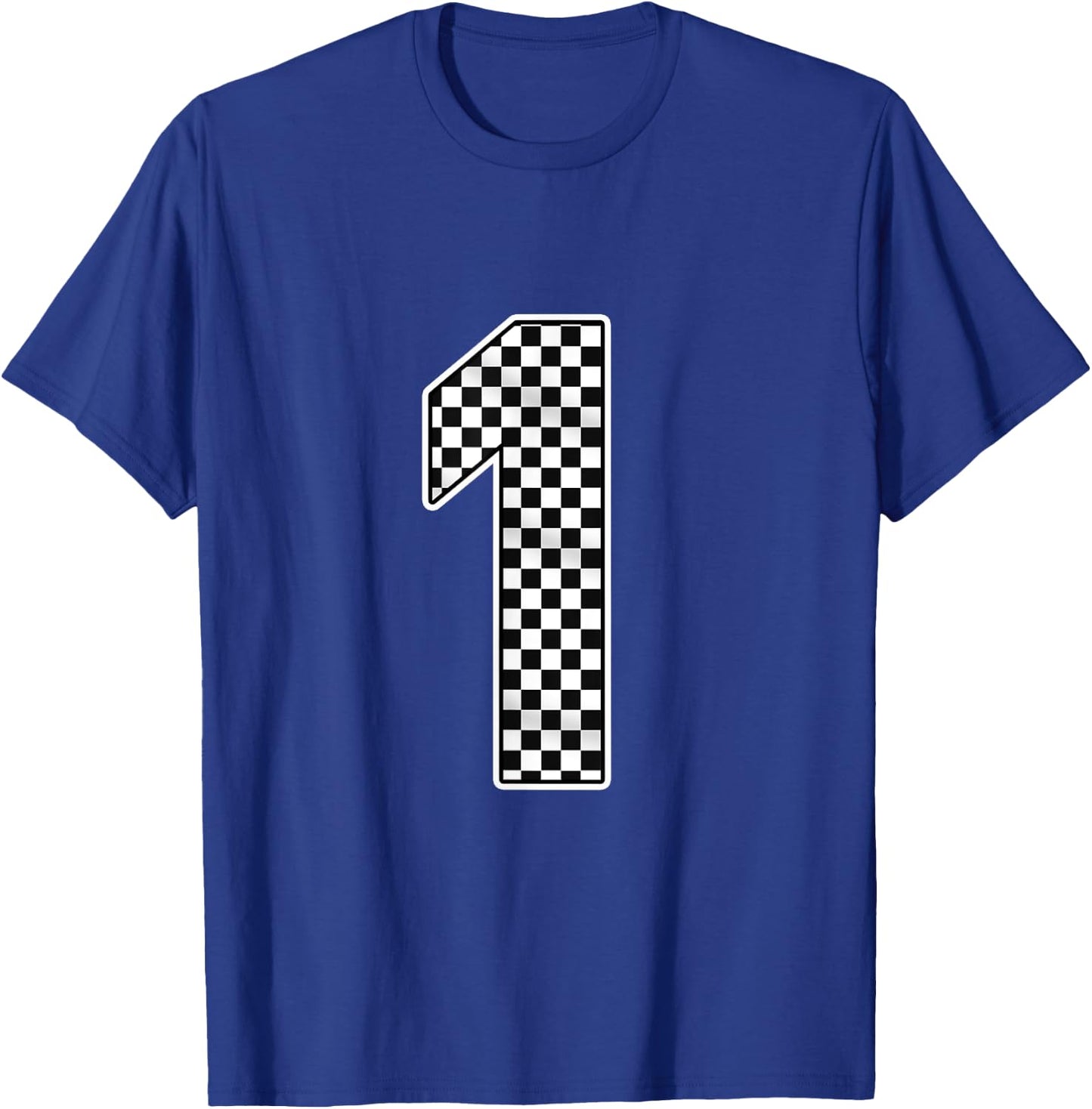 Pit Crew 1 Years Old Birthday | Racing Car for Girls Boys T-Shirt - T-Shirt | Royal