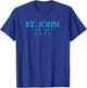 St John USVI Colorful Text Vacation Souvenir T-Shirt - T-Shirt | Royal